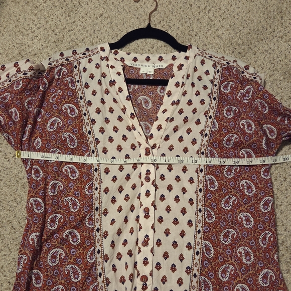 Veronica Beard Jesila Cotton Patchwork Boho Cottage Mini Dress Women's XS PINK - Picture 7 of 10